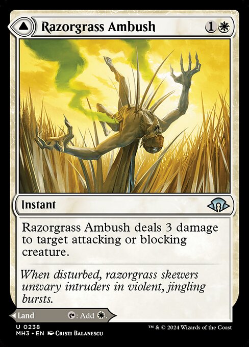 Razorgrass Ambush // Razorgrass Field from Modern Horizons 3