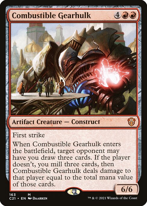 Combustible Gearhulk from Commander 2021