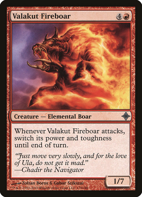 Valakut Fireboar highlighted card art