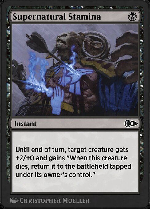 Supernatural Stamina highlighted card art
