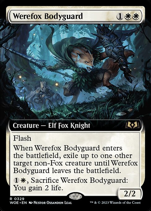 Werefox Bodyguard from Wilds of Eldraine