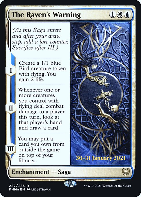 The Raven's Warning highlighted card art