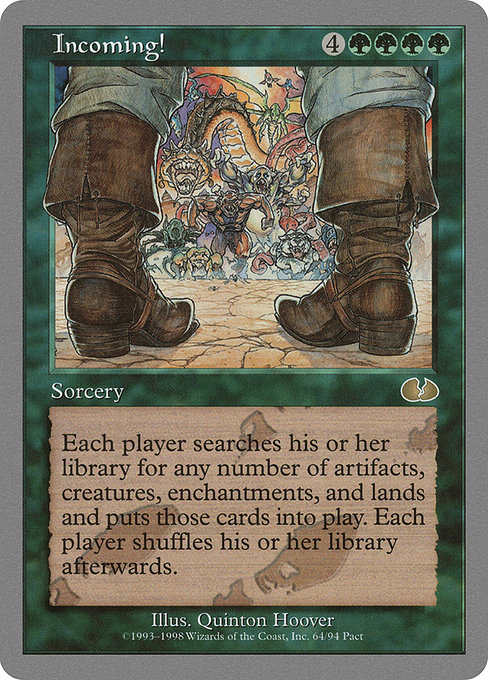Incoming! highlighted card art