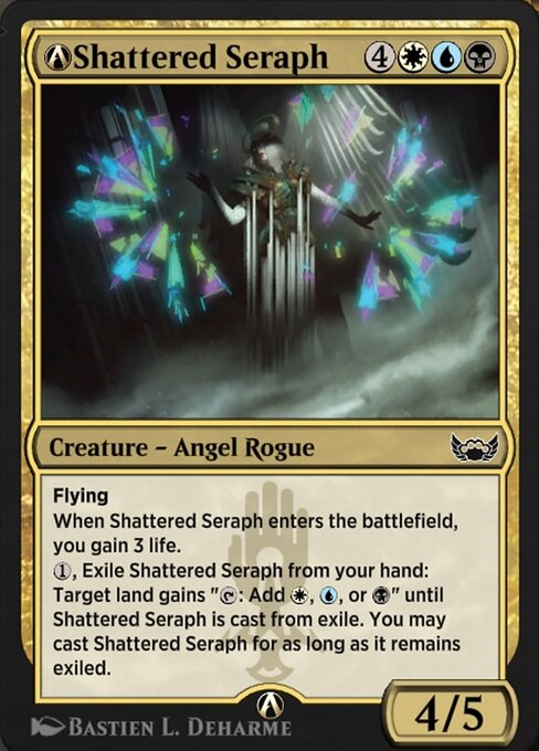 A-Shattered Seraph highlighted card art