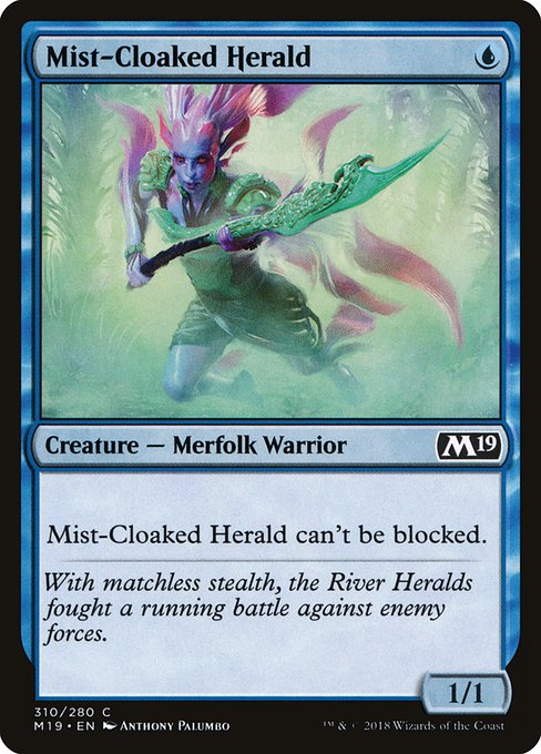 Mist-Cloaked Herald highlighted card art