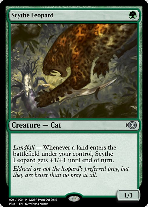 Scythe Leopard from Magic Online Promos