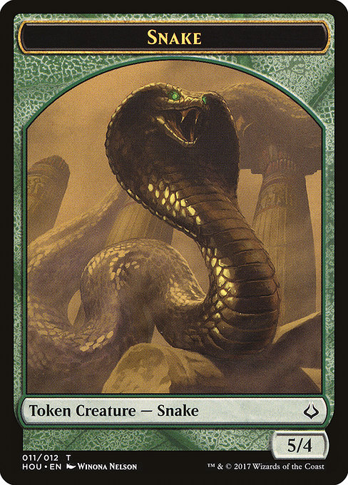 Snake highlighted card art