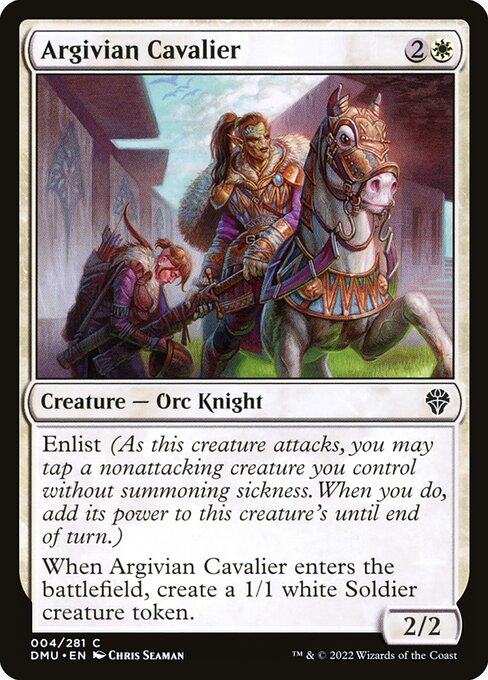 Argivian Cavalier highlighted card art