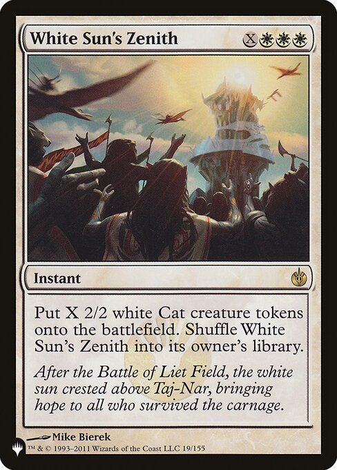 White Sun's Zenith highlighted card art