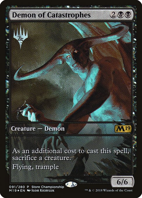Demon of Catastrophes from Core Set 2019 Promos