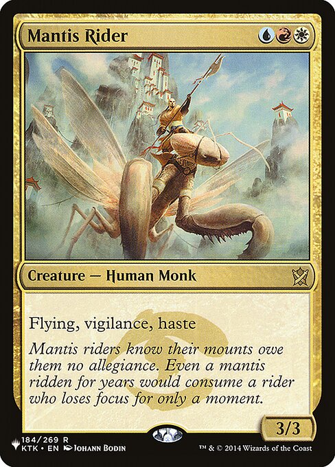 Mantis Rider highlighted card art