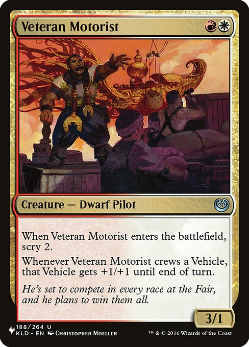 Veteran Motorist highlighted card art