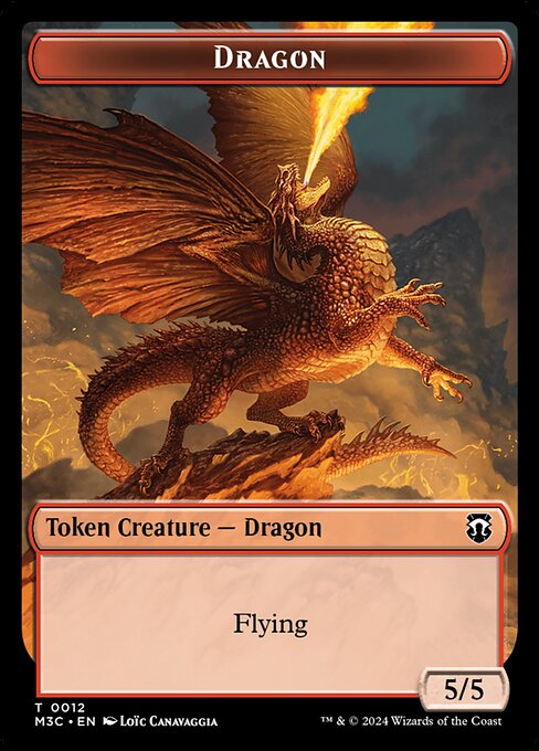 Dragon from Modern Horizons 3 Commander Tokens