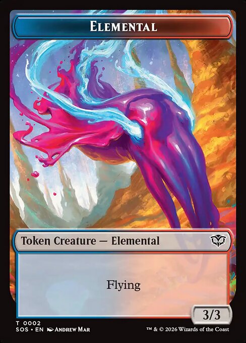 Elemental from Secrets of Strixhaven Tokens