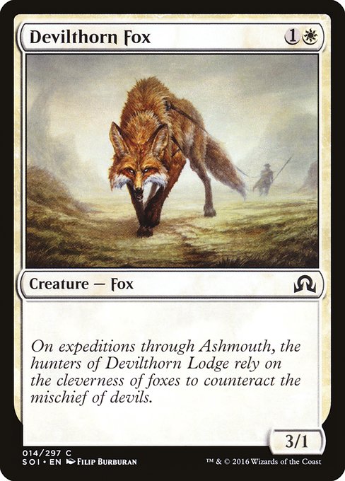 Devilthorn Fox from Shadows over Innistrad