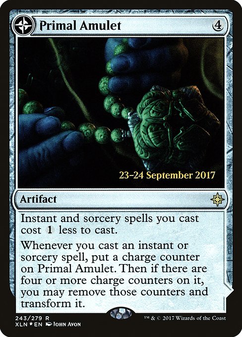 Primal Amulet // Primal Wellspring from Ixalan Promos