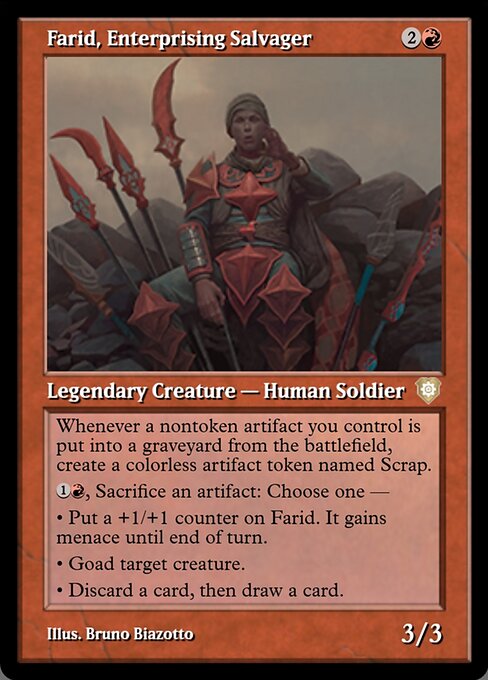 Farid, Enterprising Salvager highlighted card art
