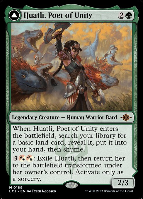 Huatli, Poet of Unity // Roar of the Fifth People from The Lost Caverns of Ixalan