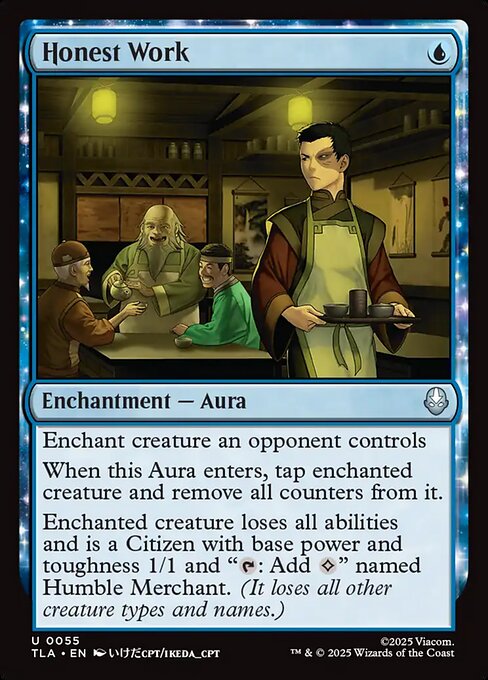 Honest Work from Avatar: The Last Airbender