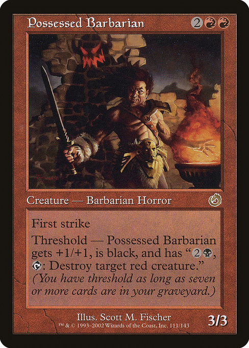 Possessed Barbarian highlighted card art