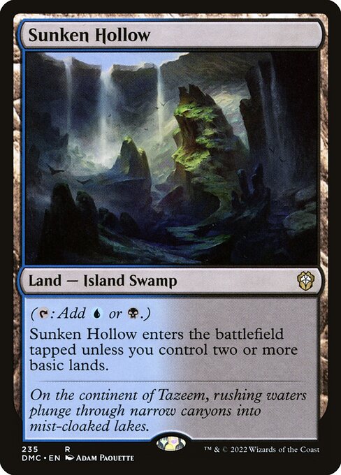 Sunken Hollow from Dominaria United Commander