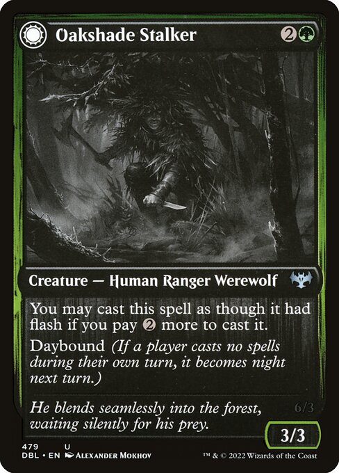 Oakshade Stalker // Moonlit Ambusher from Innistrad: Double Feature