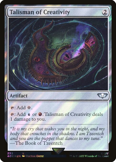 Talisman of Creativity from Warhammer 40,000 Commander