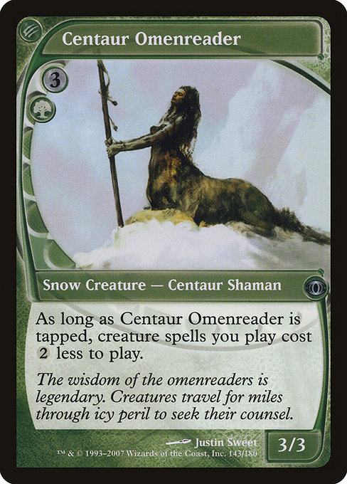 Centaur Omenreader highlighted card art