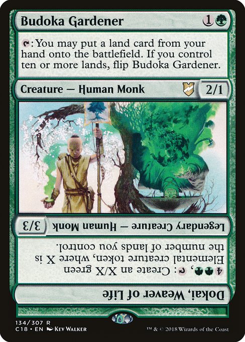 Budoka Gardener // Dokai, Weaver of Life from Commander 2018