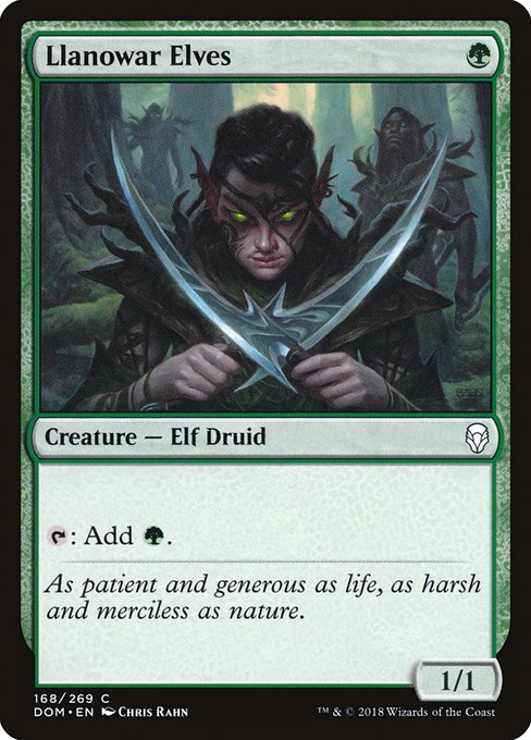 Llanowar Elves from Dominaria