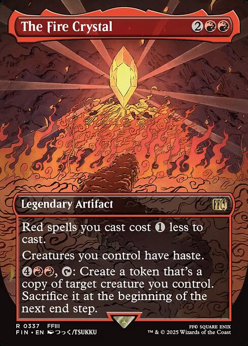 The Fire Crystal highlighted card art