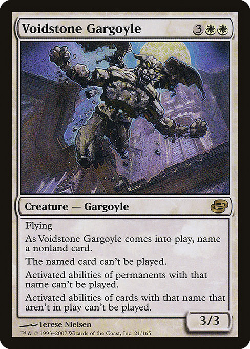 Voidstone Gargoyle highlighted card art