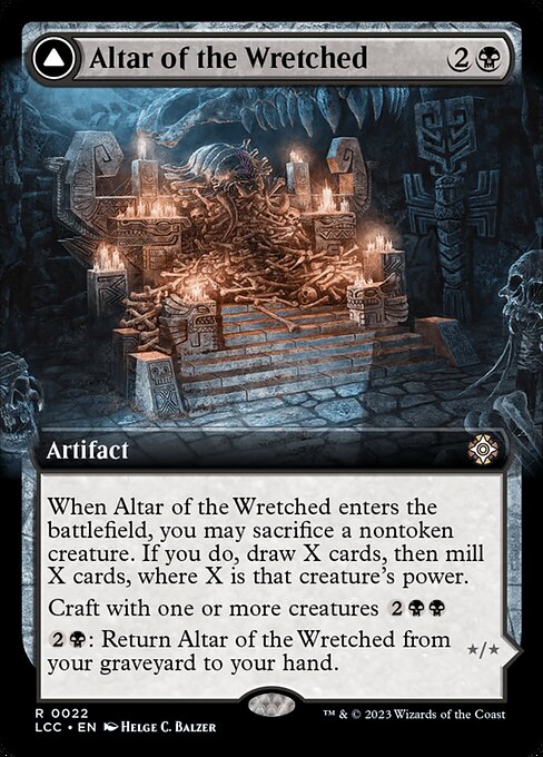 Altar of the Wretched // Wretched Bonemass from The Lost Caverns of Ixalan Commander