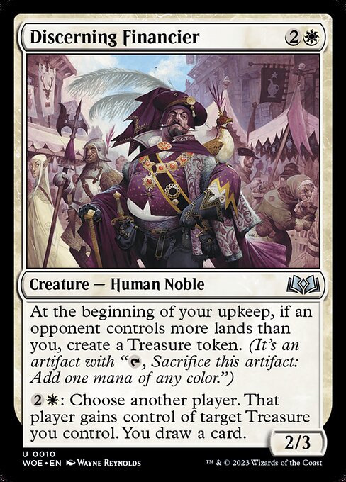 Discerning Financier highlighted card art