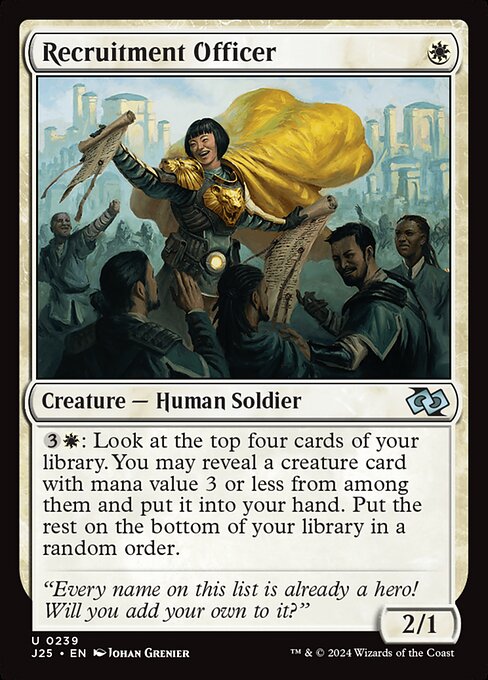 Recruitment Officer highlighted card art