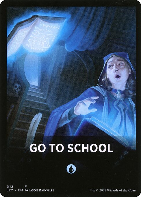 Go to School highlighted card art