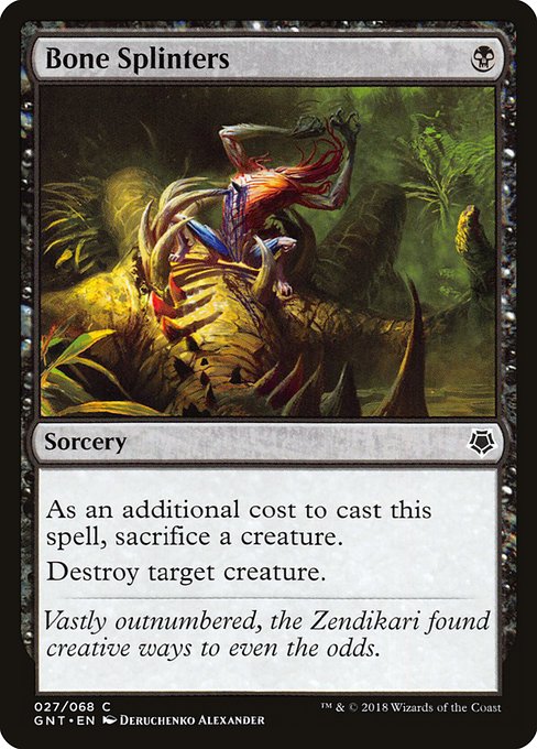 Bone Splinters from Game Night