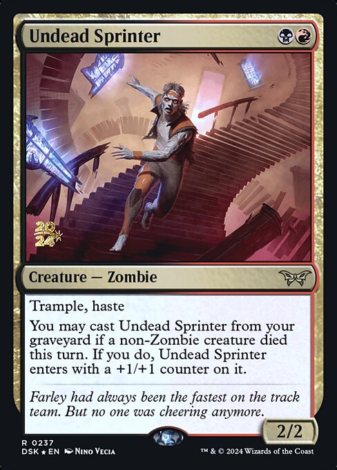 Undead Sprinter highlighted card art