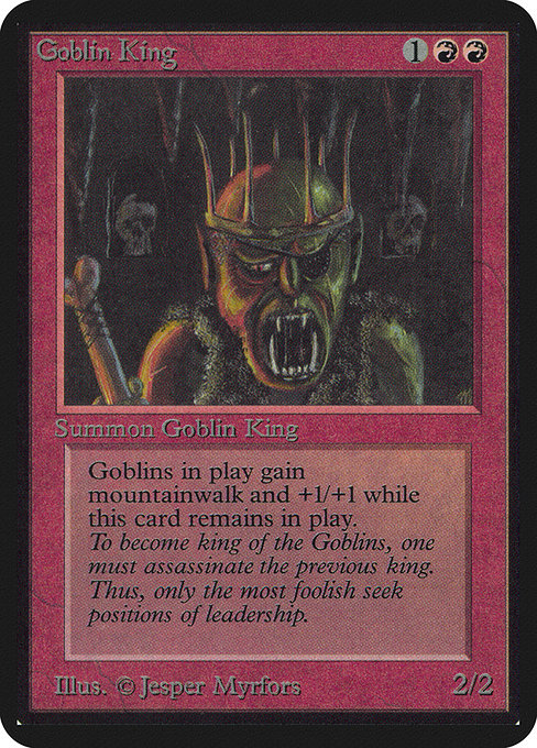 Goblin King from Limited Edition Alpha