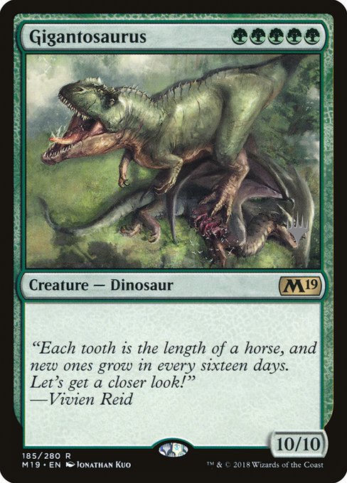 Gigantosaurus from Core Set 2019 Promos
