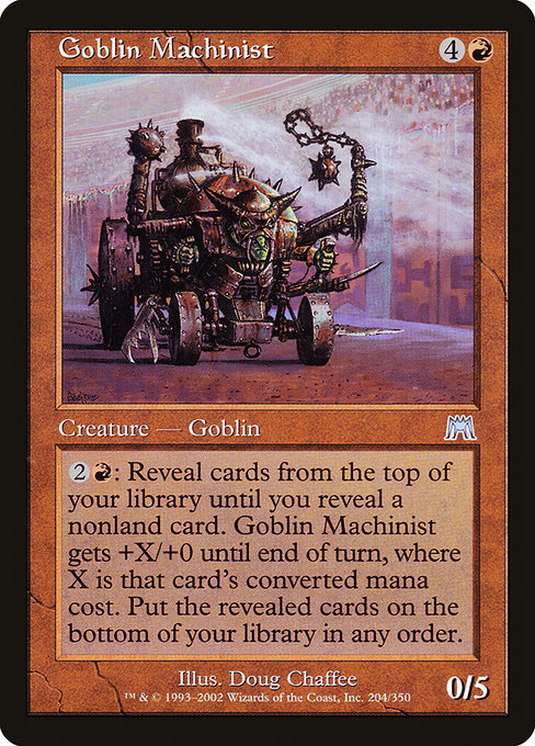 Goblin Machinist highlighted card art