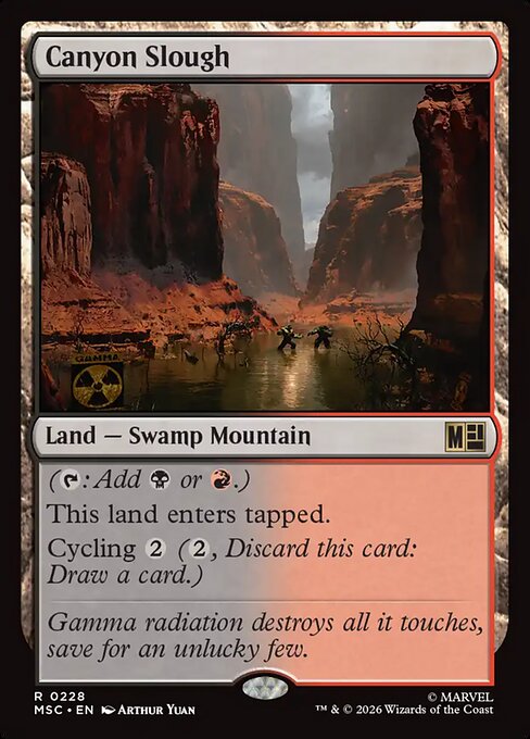 Canyon Slough highlighted card art