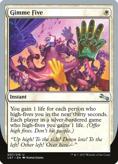 Gimme Five highlighted card art