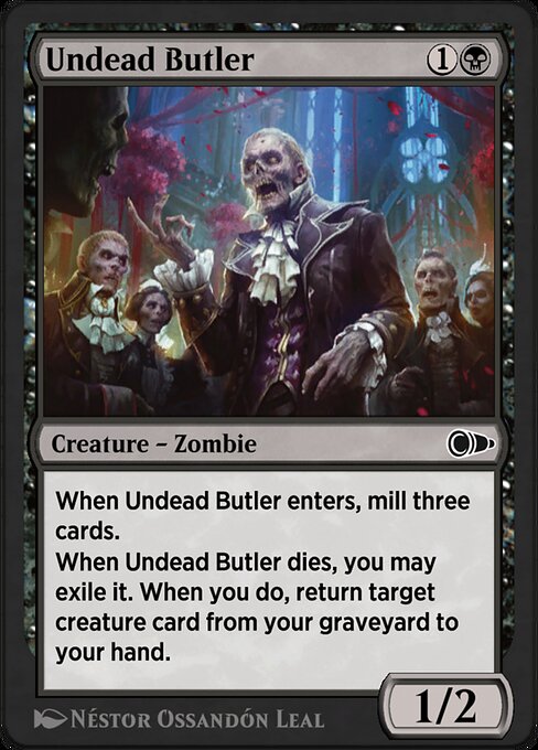 Undead Butler highlighted card art