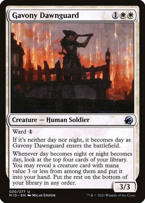 Gavony Dawnguard from Innistrad: Midnight Hunt