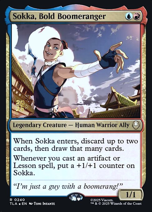 Sokka, Bold Boomeranger from Avatar: The Last Airbender Promos