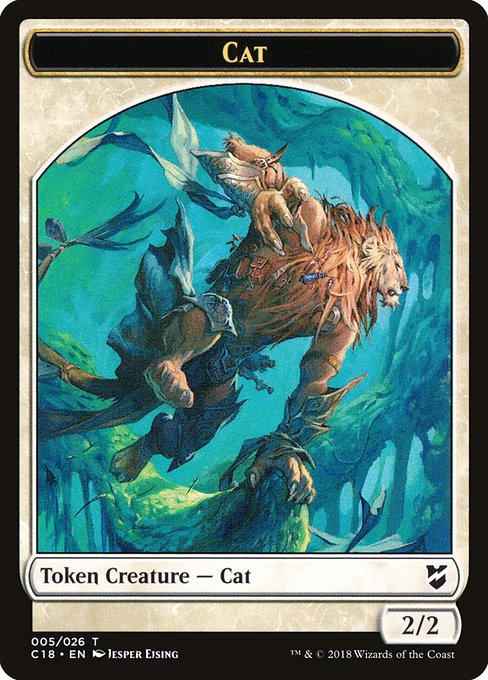 Cat from Commander 2018 Tokens