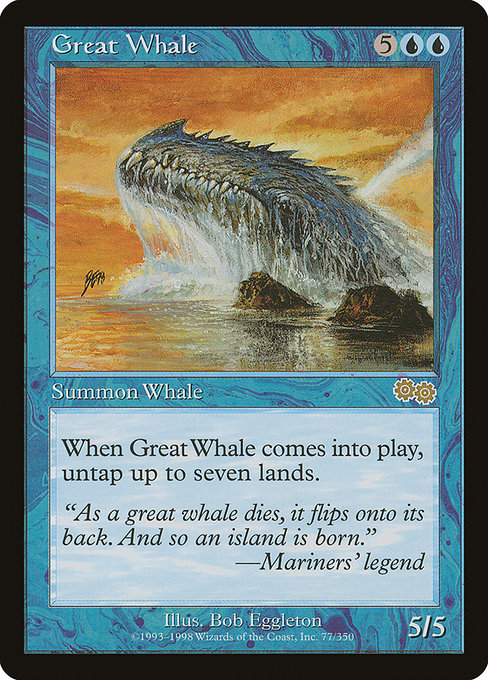 Great Whale highlighted card art