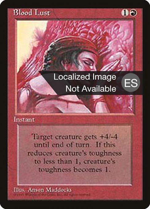 Blood Lust from Fourth Edition Foreign Black Border