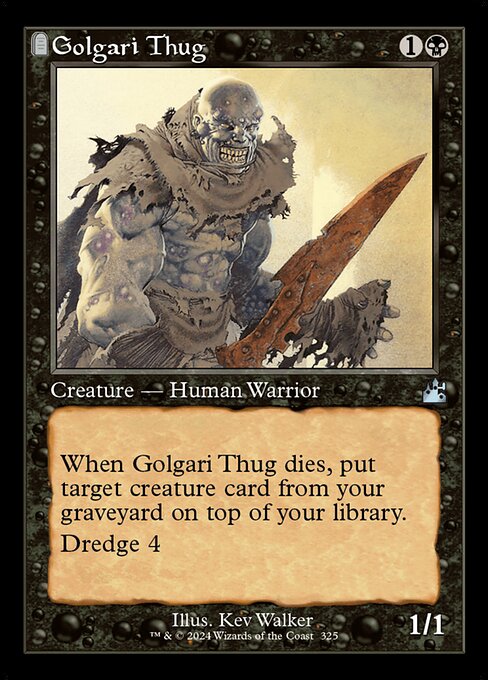 Golgari Thug highlighted card art